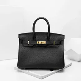 Tote bags H rems's B riks'ss For women online shop 2023 New Household Bag Women's Large Capacity Top Layer Litchi Grain Leather Crossbody Handbag Have Real Logo