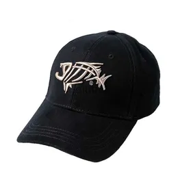 Top kapakları klv ayarlanabilir balık kemiği nakış beyzbol şapkası erkek vizör şapka yaz hip hop snapback kapakları kamyoncu unisex siyah güneş şapkası x0927