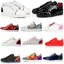 2024 Luxury sneaker Junior Spikes Flat Men casual shoes Red Bottoms Fun Vieira low top flat platform sneakers outdoor fashion walking flats brand trainers with box