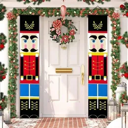 Nutcracker Soldier Banner Christmas Decor For Home Merry Christmas Door Decor Xmas Ornament Happy Year Navidad 2010272768