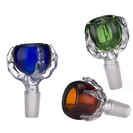 New Dragon Claw Bong Slide Glass Bowl Colorful 14mm 18mm Male Filter Bowls Dry Herb Tobacco Bongs Dab Rigs Water Pipes