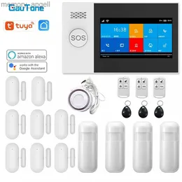 Alarm systems GauTone PG107 4.3inch Security Alarm Wifi GSM Alarm System for Home Support Tuya APP Call/SMS Remote Control YQ230927