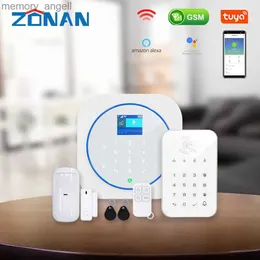 أنظمة الإنذار Zonan G12 نظام إنذار الأمان Tuya WiFi اللاسلك اللمس مفتاح اللمس GSM RFID CARD