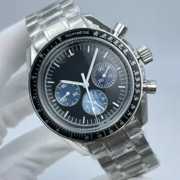 Luksusowy zegarek bioceramiczny księżyc księżyc męskie zegarki Wysokiej jakości automatyczne zegarki WatchDesigner Mission to Mercury 41 mm SS Watches Masculino AAA Watch