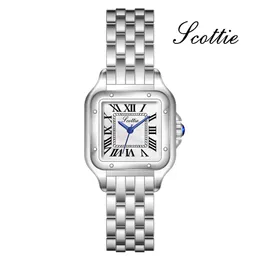 Relógios de pulso de alta qualidade marca de luxo clássico cor dial diamante pantera moda mulheres relógio senhoras quartzo relógio de pulso feminino clo275w