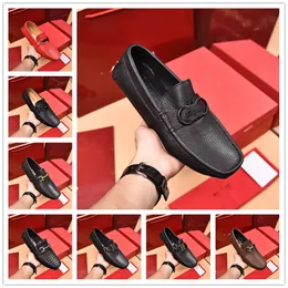 2023 Prywatna moda męska sukienka Buty High End Casual Buty Kluczowe tytuły koni klamra niska top buty jedno kroku skórzane buty rozmiar 38-46