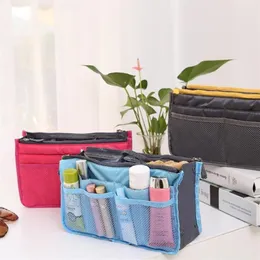 가방 여성 나일론 여행 삽입 주최자 핸드백 지갑 대형 라이너 레이디 화장품 가방 저렴한 여성 토트 1251S