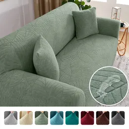 Chair Covers Waterproof Jacquard Sofa 1234 Seats Solid Couch Cover L Shaped Protector Bench 230921