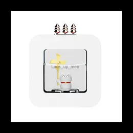 Umidificatori 400 ml portatile simpatico cartone animato umidificatore aromaterapia diffusore di oli essenziali con atmosfera LED luce per la casa bianco YQ230927