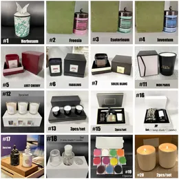 Vela de aromaterapia de marca Designer de velas perfumadas de incenso Conjunto de velas perfumadas com caixa de presente