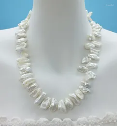 Choker Natural Pearl Necklace 18 ”