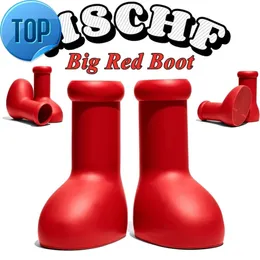 2023 Designer Mschf Rain Boots Big Red Boot EVE Rubber Astro Boy reps Over the Knee Booties Cartoon Shoes Thick Bottom Platform Size 35-48 Mens Women KidsH