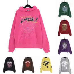 Herren Hoodies Sweatshirts Spder Hoodie Männer Frauen Hip Hop Spider Print Pullover Hoody Rosa Schwarz t