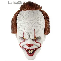 Party Masks Clown Silicone Back Soul Mask Cos Head Set Halloween Horror Props Natural Latex Adult Code Hot Selling Halloween Funny Mask T230927
