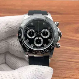 Men Watch Daytonass Wristwatch Luxury Chronograph Multifunction Designer Watches Roley Detona Fully Automatic Mechanical Fine Steel Ceramic Ring Waterpro NY02