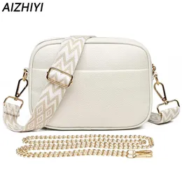 Evening Bags AIZHIYI Fashion Chain Shoulder Bag For Women Luxury Design PU or Genuine Leather Handbags Purses Mobile Phone Bag bolsa feminina 230927