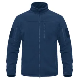 Giacche da esterno Felpe con cappuccio Autunno Inverno Full Zip Up Giacca in pile tattico militare Cappotti da lavoro termici caldi da uomo Capispalla da safari Giacca a vento 230926