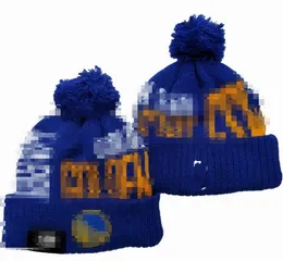 Warriors Beanies Golden State North American Basketball Team Side Patch Winter Wool Sport Knit Hat Skull Caps A11