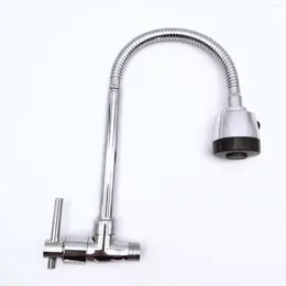 Rubinetti da cucina Lega Galvanotecnica antispruzzo Singolo raffreddamento Rubinetto per lavabo orizzontale per verdure Tipo a parete Lavello universale C