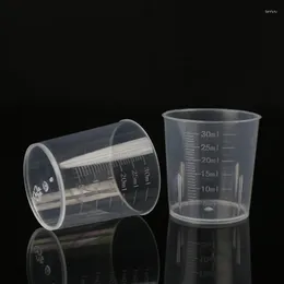 Measuring Tools Transparent Plastic Double-Scale Cup Food Grade Separating Cups DIY Cake Making 30ml 1Pc