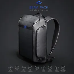 School Bags Kingsons Multifunctional Solar Charging Anti-Theft Backpack Men 15'' Laptop Backpacks USB Charging High-End Upgraded Version 230926