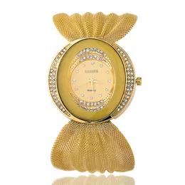 BAOHE Marca Mais Recente Chegada Luxuoso Senhoras Relógio de Pulso Elíptico Dial Ampla Malha Pulseira Relógio Relógios de Moda Feminina Relógios de Pulso2215