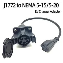 All Terrain Wheels 220V J1772 Type1 Socket To NEMA 5-15/5-20 EV Charger Adapter With 0.5M Cable For E-Bike/Scooter/One Wheel