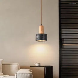 Lampy wiszące czarne dziury Kamień minimalistyczny nowoczesny sypialnia Projektant Bedhead Nordic Restaurant Bar Personality żyrandol