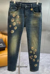 Herren-Jeans, Ankunftsmarke, Baumwoll-Abzeichen-Aufdruck, Jeans-Hosen, Designer für Herren 230927