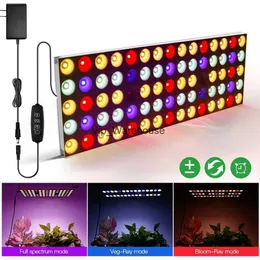 Luzes de cultivo LED reguláveis para cultivo de luz de espectro completo 750W com temporizador para barraca interna Jardim hidroponia Mudas Veg Bloom Planta Lâmpada de aquário YQ230926 YQ230926