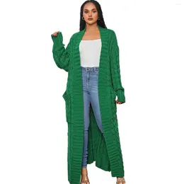 Ethnic Clothing African Clothes For Women Autumn Winter Warm Sweater Coat Cardigans Casual Long Knitted Loose V-neck