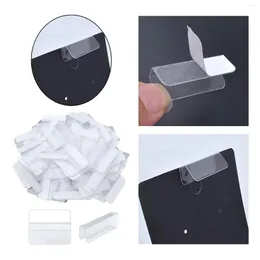 Jewelry Pouches 100Pcs Earring Card Adapters Clear Lip Holder For Women
