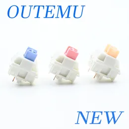 Keyboards Outemu Switches Lubed Mechanical Keyboard Switch 5Pin Silent Tactile Linear Cream Blue Pink Yellow Custom Gaming RGB MX 230927