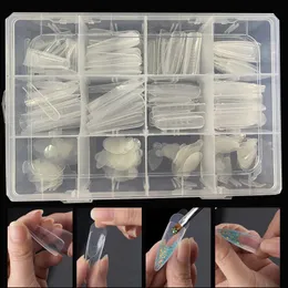 False Nails 192pcs Nail False Tips Mould Quick Building Mold TipsStickers Nail Dual Forms Finger Extension Nail Art UV Building UV Gel Tool 230927