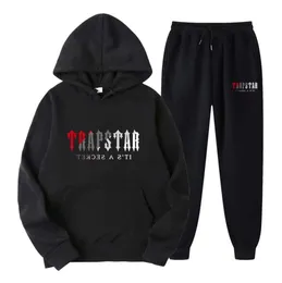 Track z Hoodie Trapstar TrackSit Trapstar Suits Europe Europe American Basketal Football Rugby Dwuczęściowy z długim rękawem kobiet 668ess