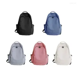 Sacos escolares Bookbag Moda Nylon Casual Travel Laptop Bag Mochila para estudante