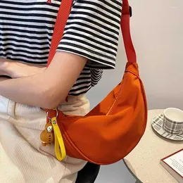 Evening Bags Simple Hobos Shoulder Bag For Women Designer Nylon Women's Handbag 2023 Fashion Small Brand Female Crossbody