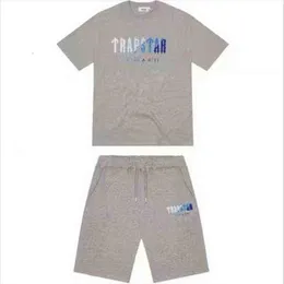 TRAPSTAR Tshirt and Shorts Men Sets Tracksuit Summer Basketball Jogging Sportswear Harajuku Short Sleeve Tops T Shirt Suit 11218o