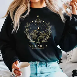 Bluza bluz z kapturem damskich bluzy Velaris Court of Thorns and Roses Sarah J Maas Bluier Night Court Sweter Velaris City of Starlight SJM Bluza YQ230928