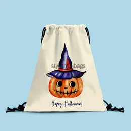 Totes Halloween pocket drawstring bag portable backpack bag outdoor bag07stylishyslbags