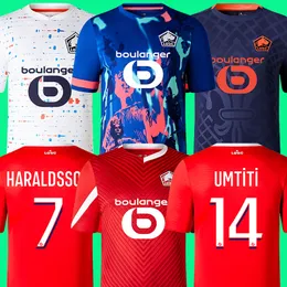 LOSC Lille 2023 2024 Jerseys de futebol CABELLA J DAVID YAZICI UMITITI camisa de futebol 23 24 Lille Olympique HARALDSSON maillot adulto kit infantil 25690 ZHEGROVA Equipamento