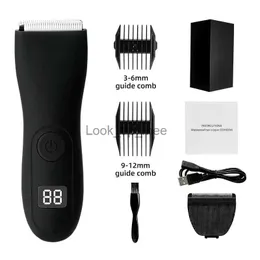 Electric Shaver Professional Electric Groin Hair Trimmer Body Groomer Shaver for Men IPX7 Waterproof Wet/Dry Clippers Male Hygiene Razor Face YQ230928