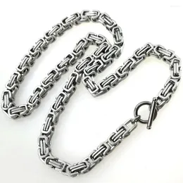 Collana a catena da uomo in acciaio inossidabile lunga catena king hip hop dichiarazione gioielli rock regali per accessori maschili