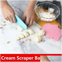 Baking Pastry Tools 3 Pcs Cake Dough Cutter Irregar Tooth Edges Spata Diy Scraper Tool Kitchen Accessories Drop Delivery Home Gard Dhagi