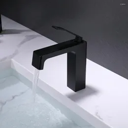 Bathroom Sink Faucets Faucet And Cold Mixer Black Gold Chrome Brass Deck Mounted Single Lever Hole Washbasin Tap