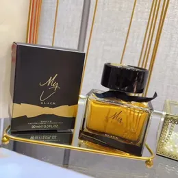 Najnowsza marka luksusowa marka My Black Parfum Perfume 90ml 3.0fl.OZ EDT EDT Limited Edition Parfum Natural Spray VaporiSateur Długo trwały zapach bezpłatny statek