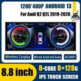 Car dvd 8.8 ''Android 13 Per Per Audi Q2 Q2L 2019-2020 Lettore Multimediale IPS Dello Schermo di GPS Auto Stereo radio Senza Fili Carplay Unità di Testa