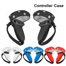 VRAR Accessorise Touch Controller Grip AntiThrow Strap para Oculus Quest 2 Capa protetora de silicone ajustável Meta Quest2 Acessórios 230927