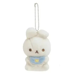 Pluszowe breloki Rilakkuma USAusababy Bunny Plush Bieć Bieć Us Baby Kawaii Cute Bage Blakeny anime kluczowe łańcuch Keyring Zabawki Mały prezent 230927