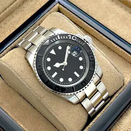 Automatyczne mechaniczne Montre Yachtmaster zegarki Wysokiej jakości 40 mm silikonowy pasek ze stali nierdzewnej szafirowy szklany szklany designerski zegarek dla mężczyzn SB037
